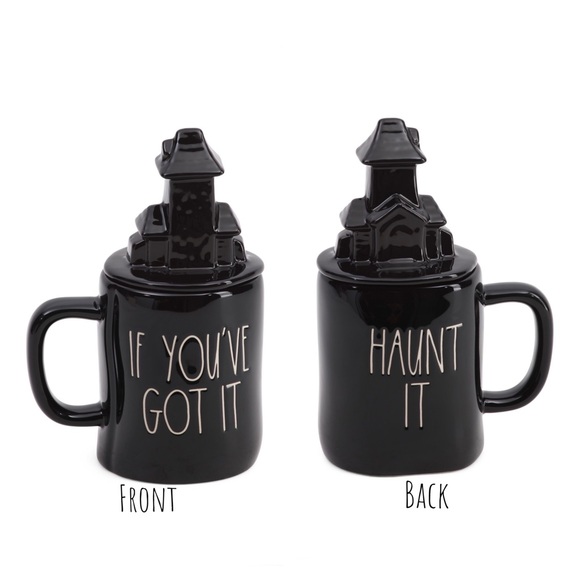 Rae Dunn Other - Bundle-Rae Dunn IF YOU’VE GOT IT, HAUNT IT Black Glossy Mug & DEAD INSIDE Mugs